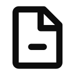 Document Remove SVG Icon